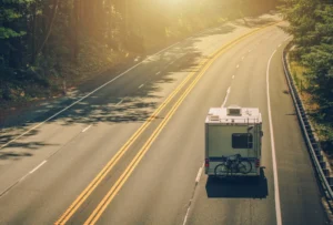 A motor home plowed into dozens of vehicles during heavy traffic on eastbound I-580 in Northern California.