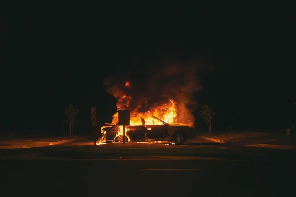 Injuries were reported in a fiery Hollywood Hills crash on Tuesday.